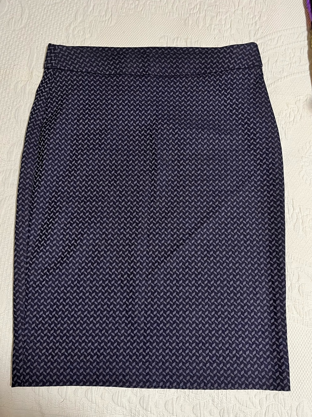 Elle Grey Patterned Pencil Skirt
